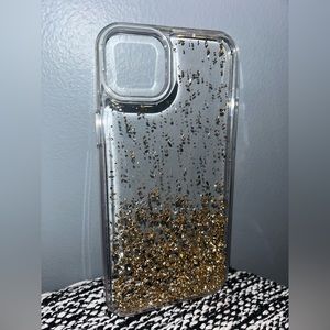 gold sparkle phone case